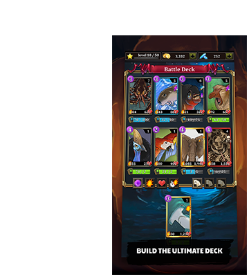 Unleash your powerful packs of creatures on your sorry foes and train your creatures in order to unlock magical traits and abilities, delivering an intense experience you never thought a collectible card game (CCG) could. 